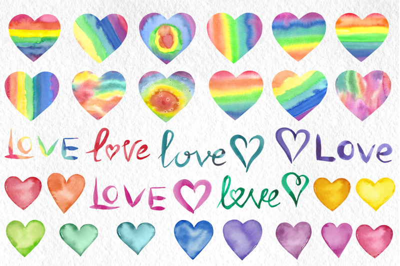 watercolor-rainbow-hearts-clipart