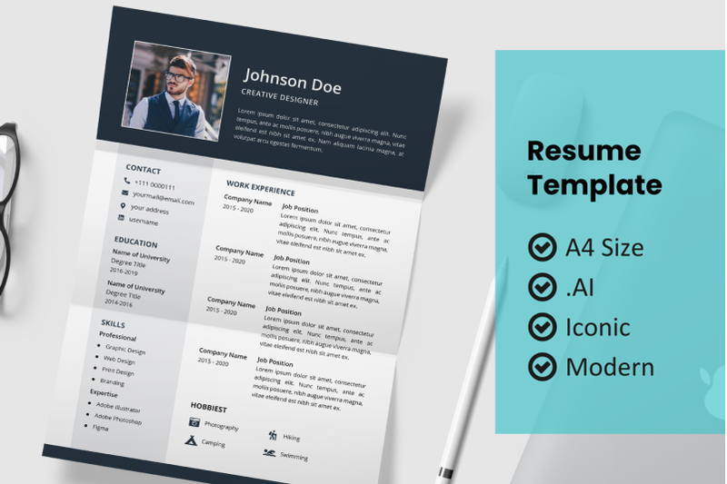 moderne-resume-design-template