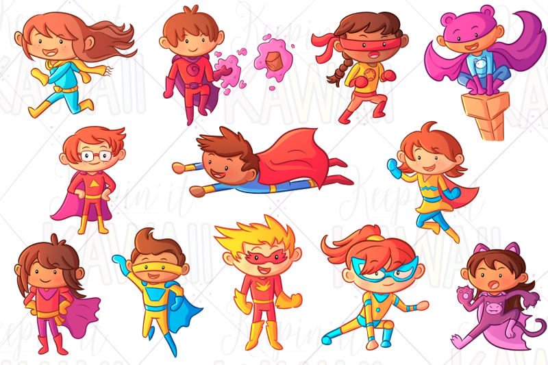 super-hero-kids-clip-art