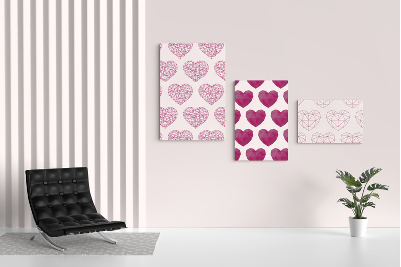 set-of-cute-posters-with-hearts