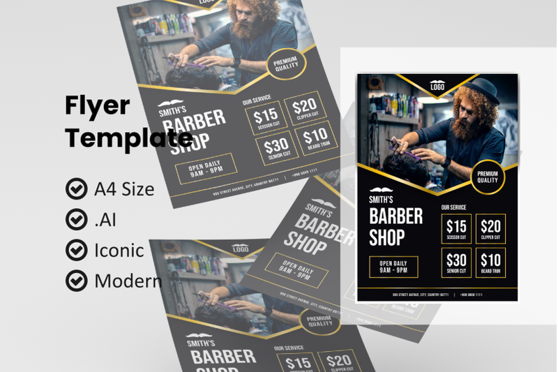 barbershop-flyer-template