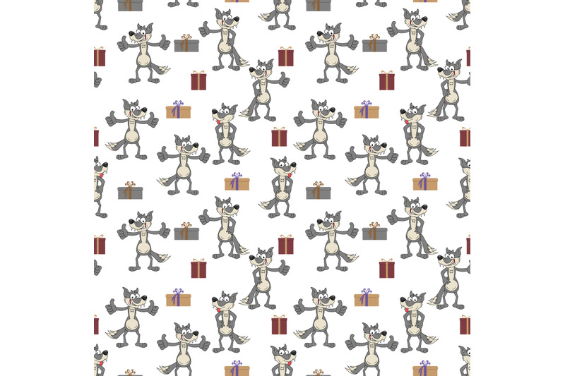 cute-wolf-pattern