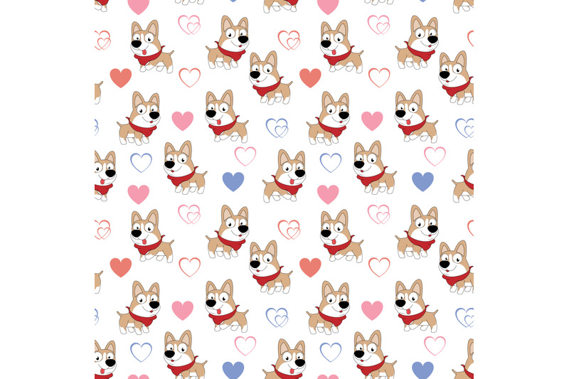 cute-dog-cartoon-pattern