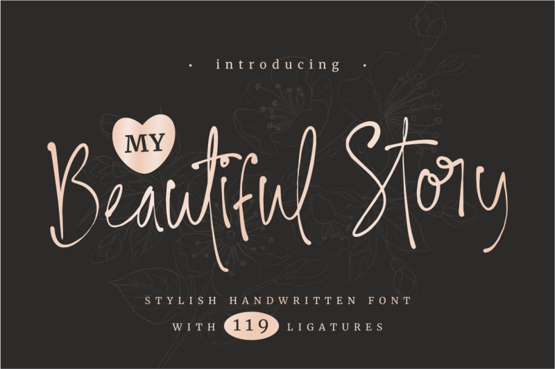 my-beautiful-story-stylish-font