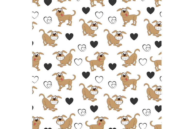 cute-dog-cartoon-pattern