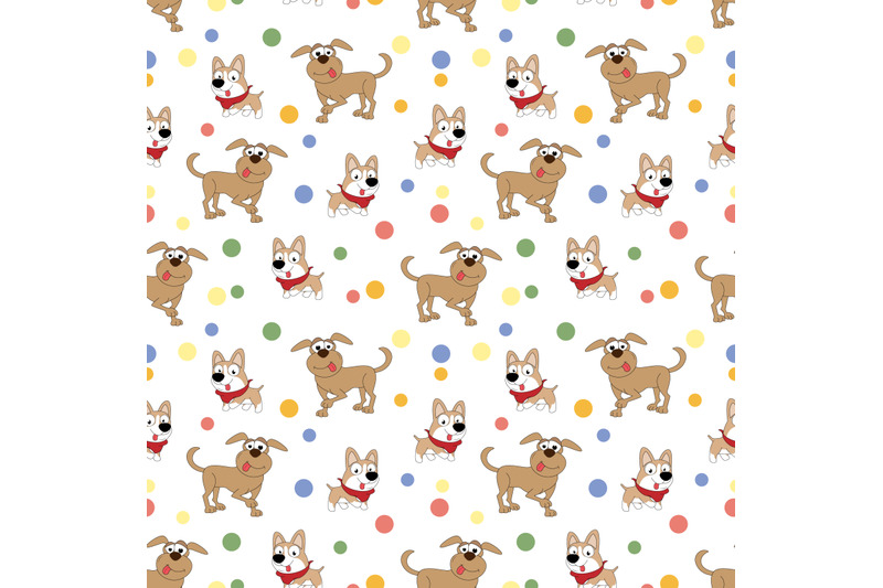 cute-dog-cartoon-pattern