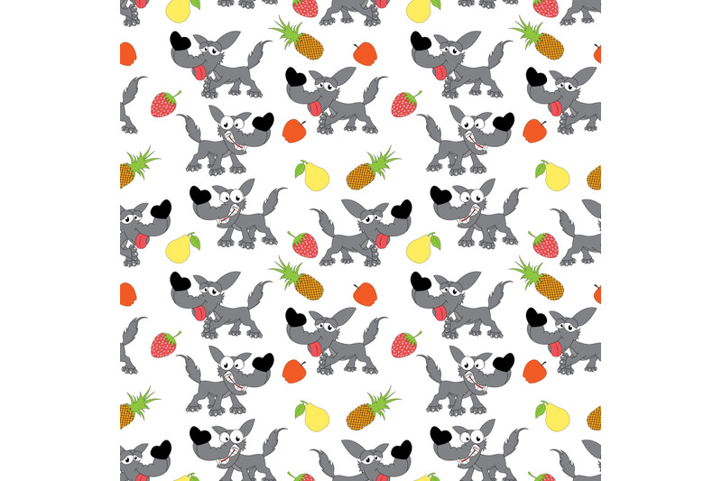 cute-wolf-pattern