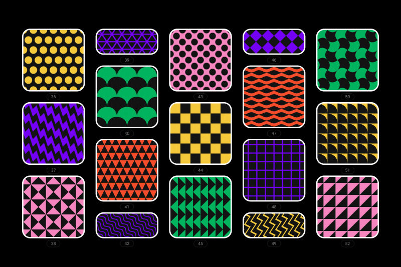 bold-geometric-seamless-patterns-collection