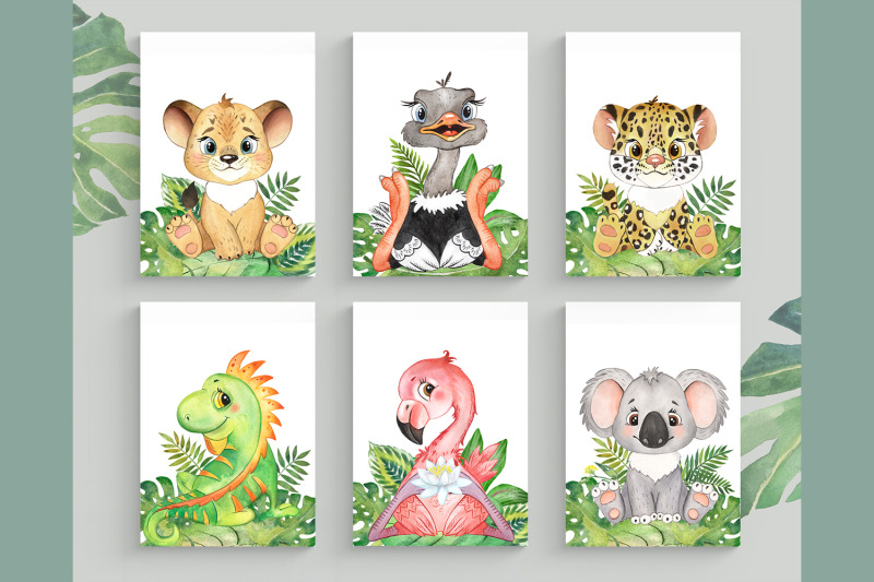 baby-animals-safari-animals-nursery-art