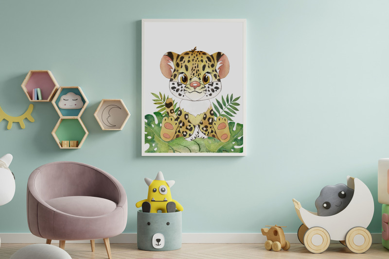 baby-animals-safari-animals-nursery-art