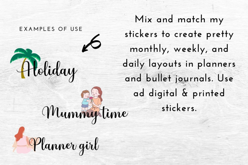 calligraphic-bundle-of-stickers-for-planners-digital-bullet-journal-stickers