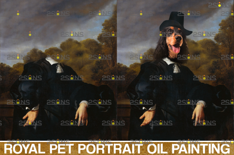 royal-pet-portrait-templates-vol-12-digital-pet-art-pet-painting