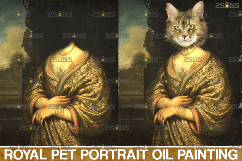 royal-pet-portrait-templates-vol-13-digital-pet-art-pet-painting