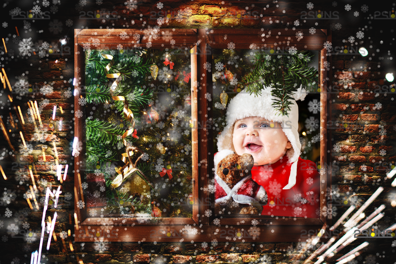 christmas-window-overlay-amp-christmas-overlay-photoshop-overlay