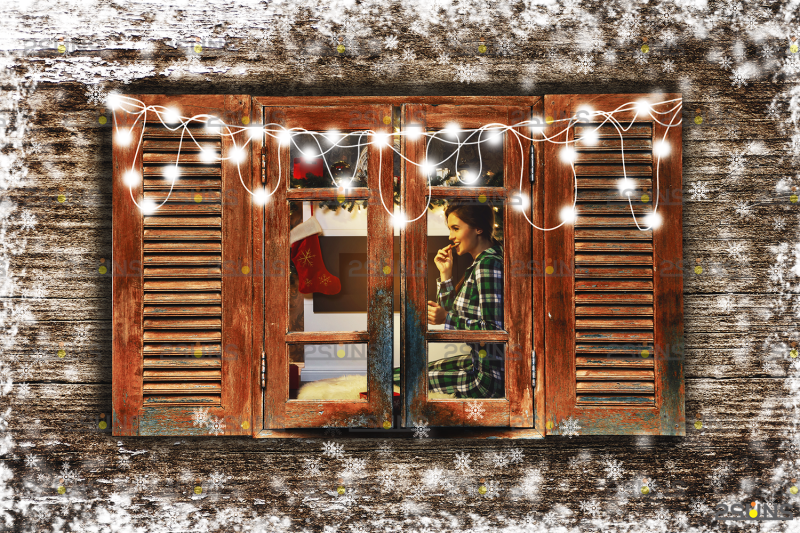 window-overlay-amp-christmas-overlay-photoshop-overlay-sparkler-frame