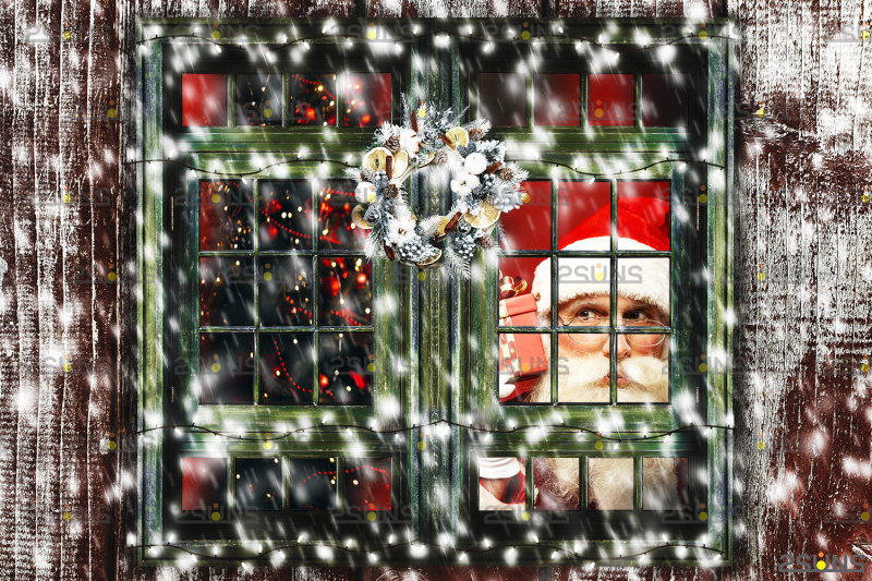 christmas-window-overlay-amp-christmas-overlay-photoshop-overlay