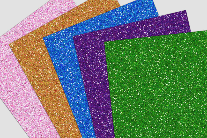 coloured-glitter-digital-paper-pack