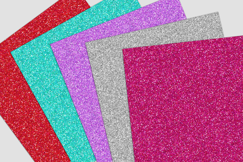 coloured-glitter-digital-paper-pack