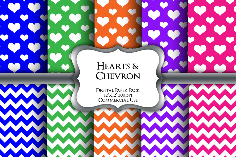 hearts-amp-chevron-digital-paper-pack