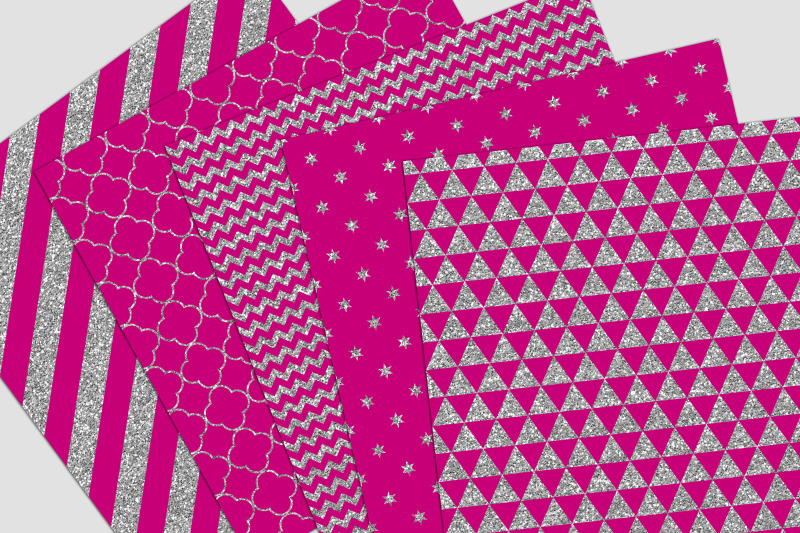 pink-glitter-digital-paper-pack