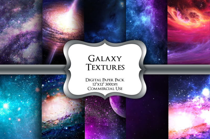 galaxy-textures-digital-paper-pack