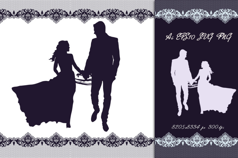 bride-and-groom-silhouette-svg