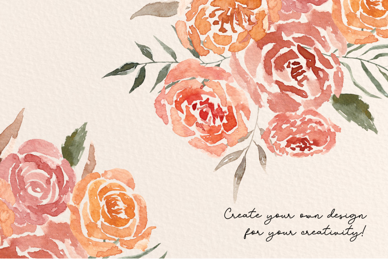 15-hand-drawn-watercolor-floral-elements-with-psd-invitation-template