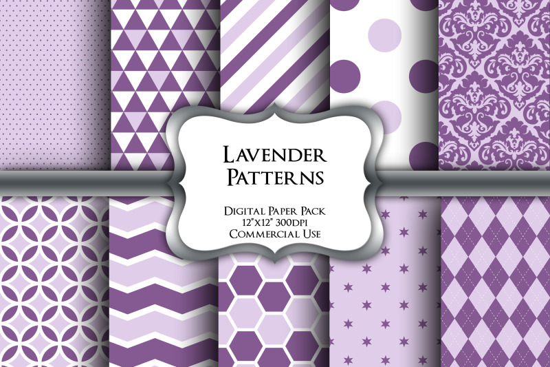 lavender-patterns-digital-paper-pack