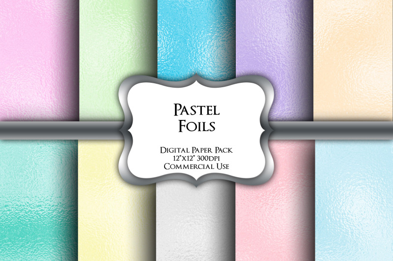 pastel-foils-digital-paper-pack