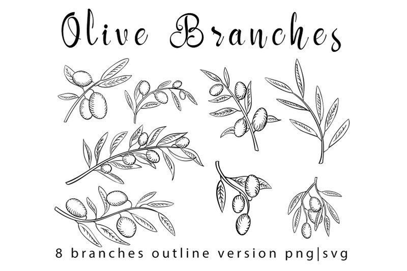 olive-branches-set