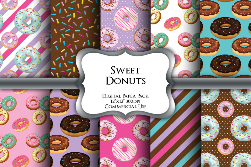 sweet-donuts-digital-paper-pack