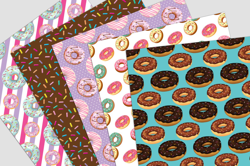 sweet-donuts-digital-paper-pack