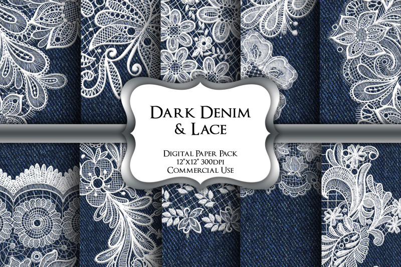 dark-denim-amp-lace-digital-paper-pack