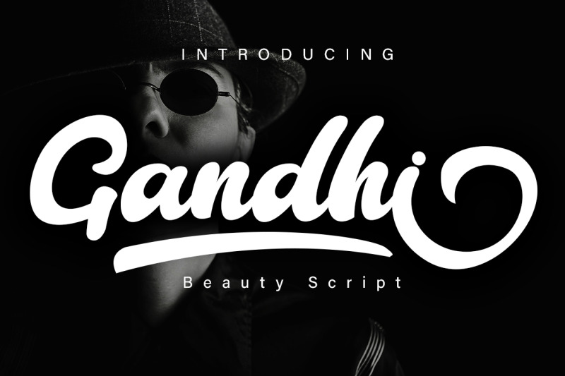 gandhi-bold-script