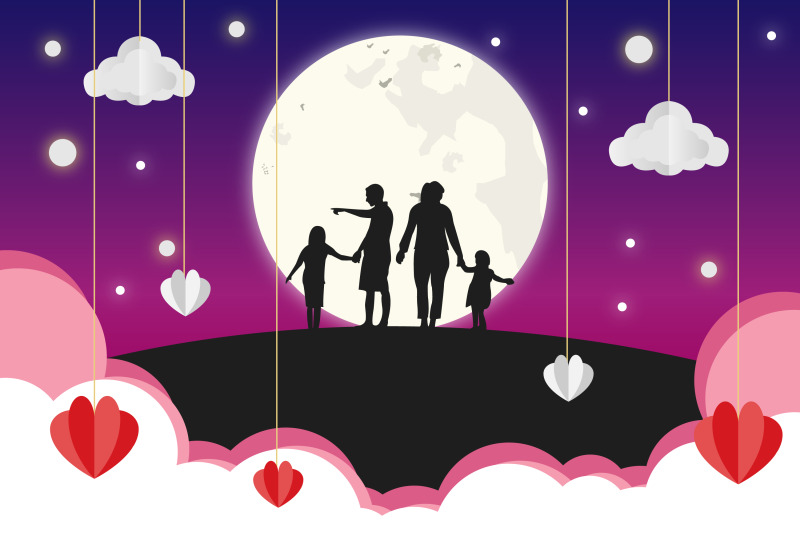 family-silhouette-simple-vector-illustration