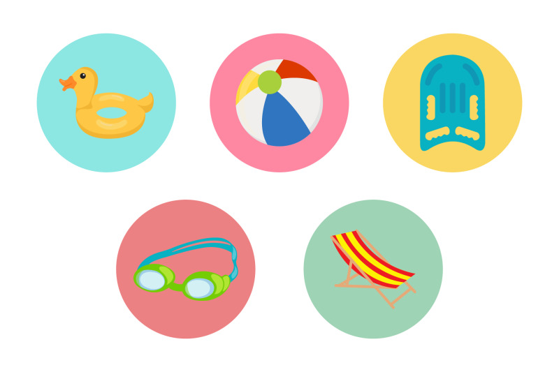 swimming-pool-buoy-icon-bundle