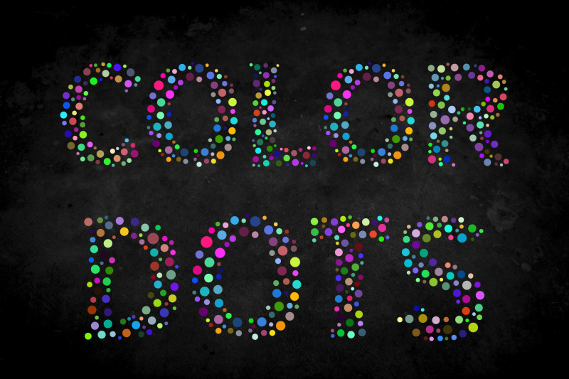 color-dots-font