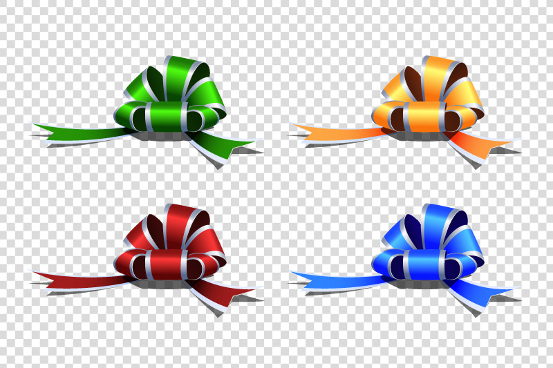 set-of-realistic-festive-decorative-bows