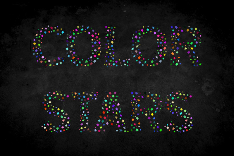 color-stars-font