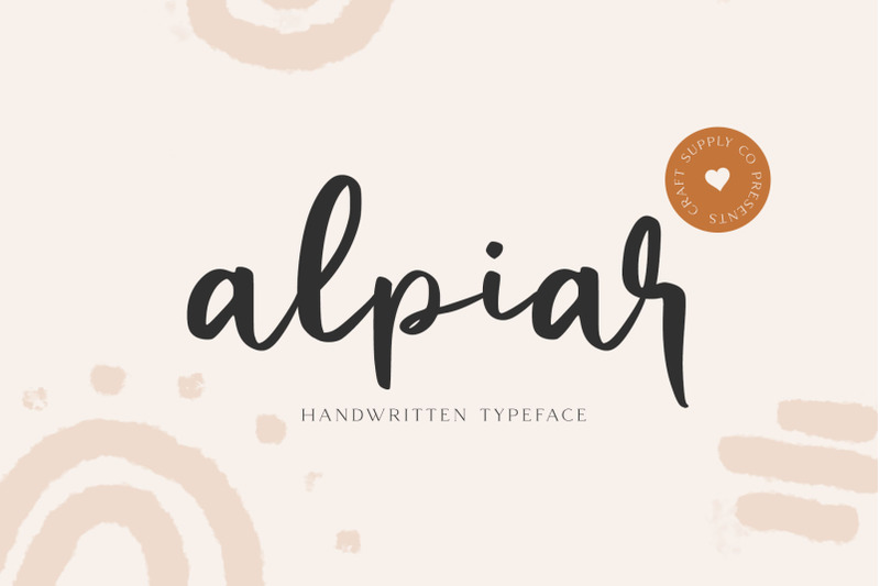 alpiar-handwritten-typeface