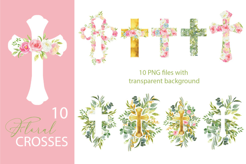 watercolor-floral-easter-cross-clipart