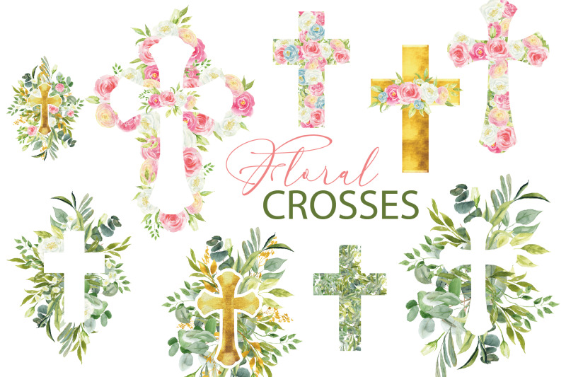 watercolor-floral-easter-cross-clipart