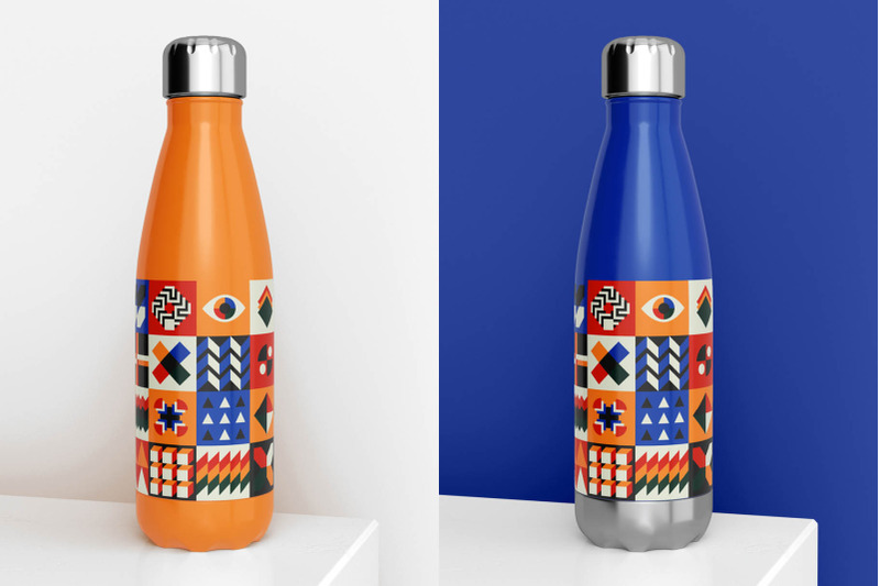 Download Stainless Steel Bottle Mock-Up By COLATUDO | TheHungryJPEG.com