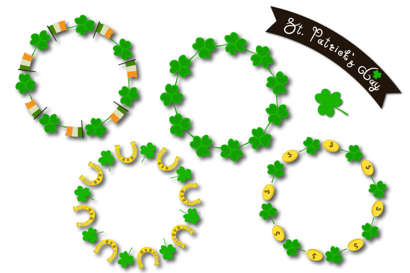 set-of-elements-for-st-patrick-039-s-day