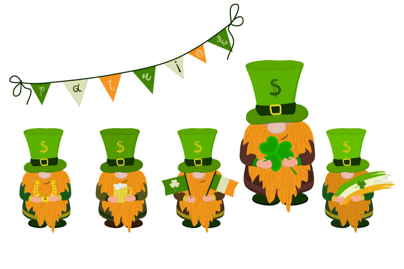 set-of-elements-for-st-patrick-039-s-day