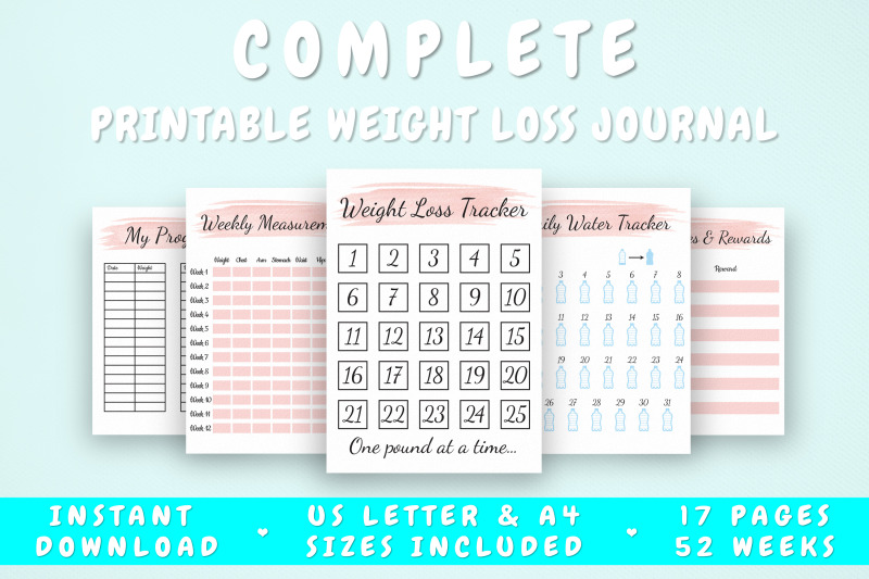 printable-weight-loss-journal-17-pages