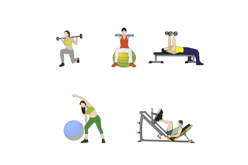 people-do-exercise-various-pose-vector-physical-workout