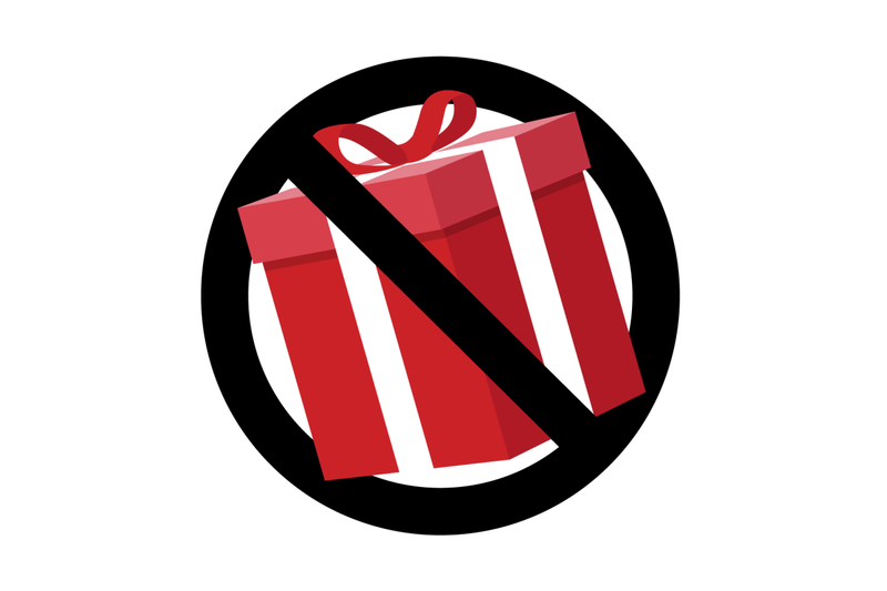 ban-gift-symbol-no-present-for-birthday-and-christmas