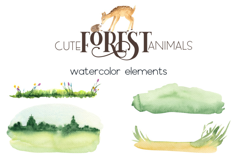 watercolor-forest-animals
