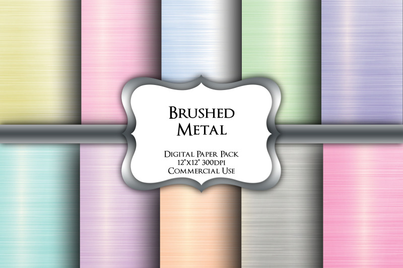 brushed-metal-digital-paper-pack